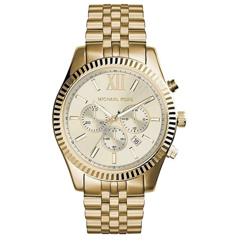 mens watches michael kors gold|Michael Kors watch lexington.